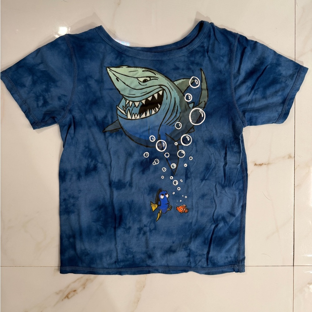 Disney Blue Shark and Fish Kids T-Shirt